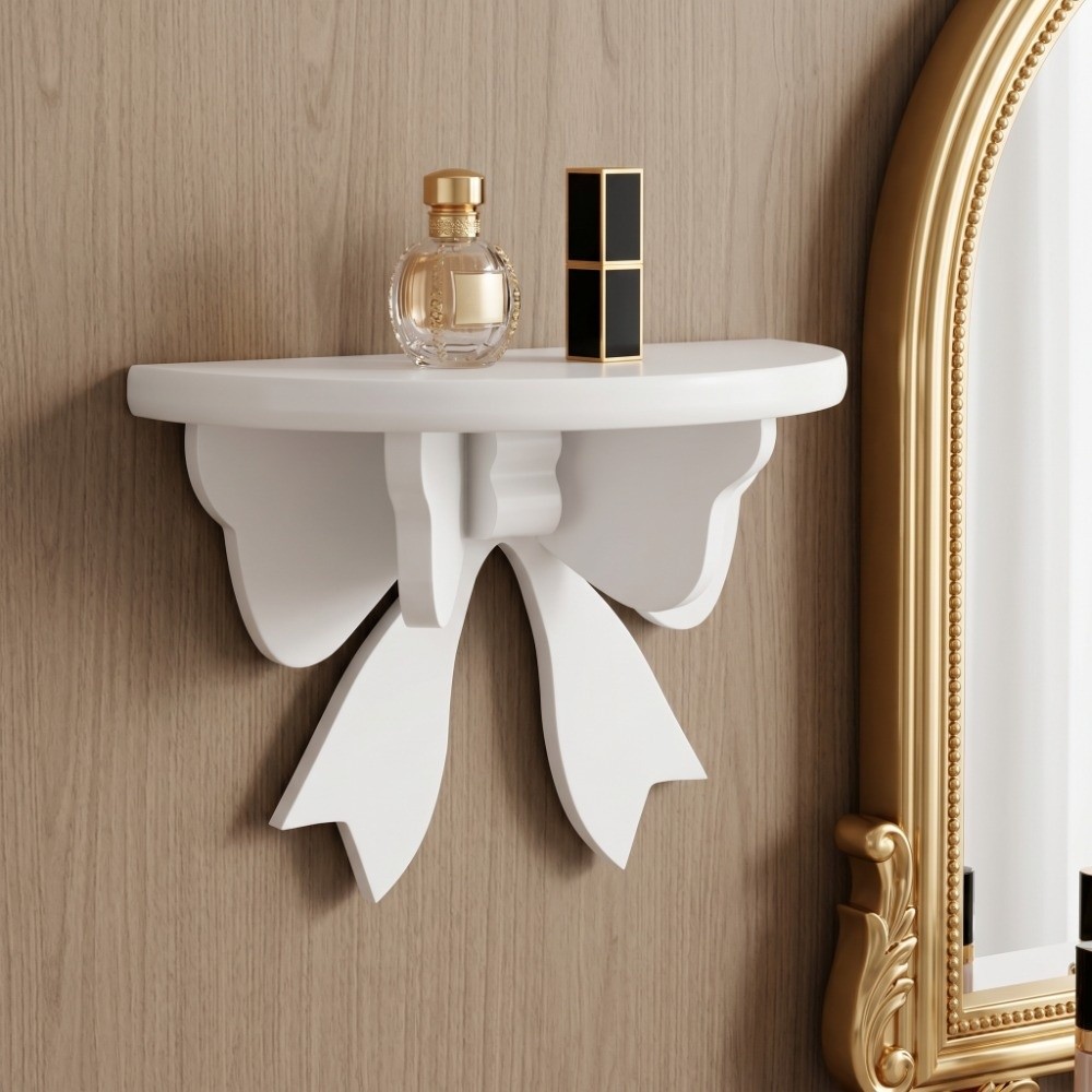Shelf Bracket Pair - 책꽂이 나무 원목 플로팅 선반 화이트
