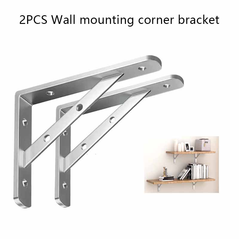 Shelf Bracket Pair - 2PCS 스테인레스 스틸 삼각형 브래킷 벽