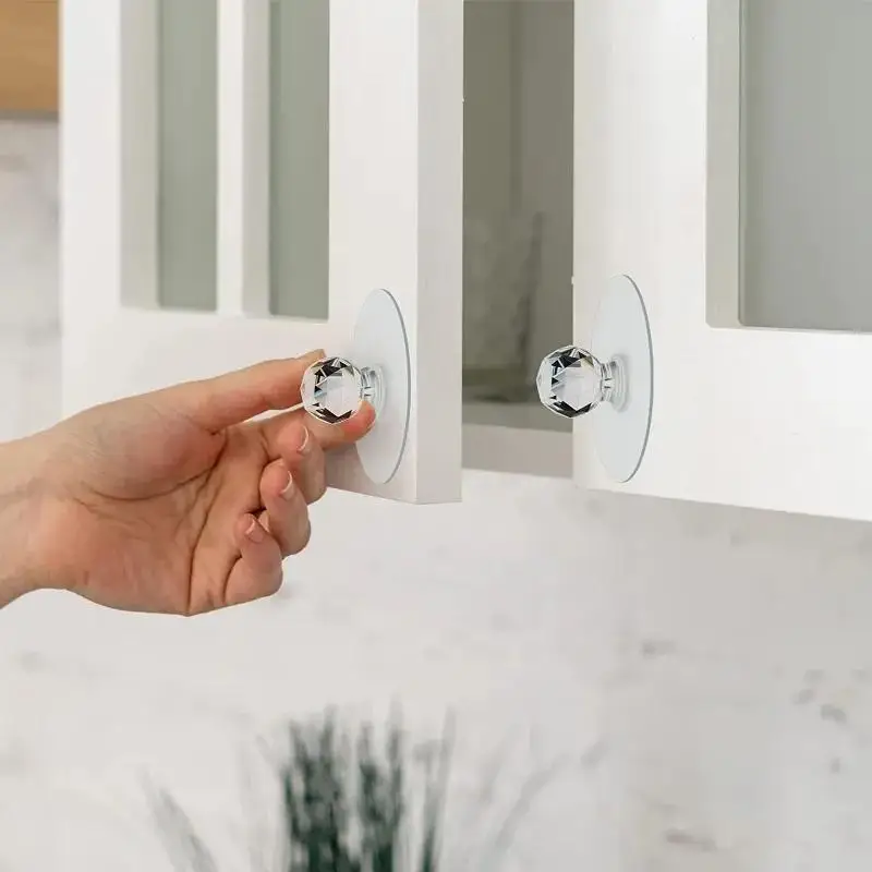 Furniture Home Hardware - 반짝이는 크리스탈 도어 손잡이 및 후크
