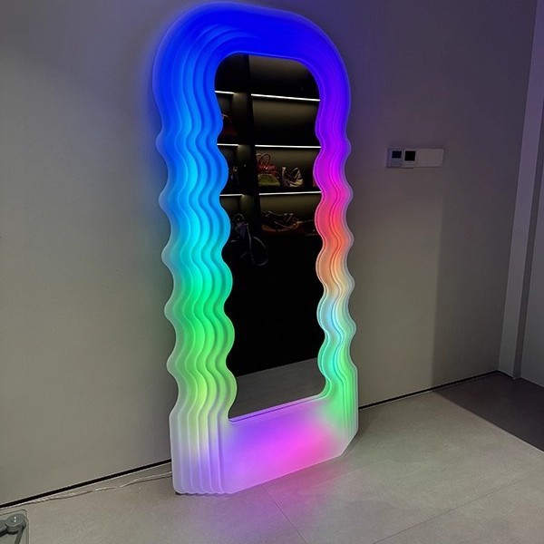 Furniture Hardware Stores - 인스 웨이브 전신 거울 모던 침실
