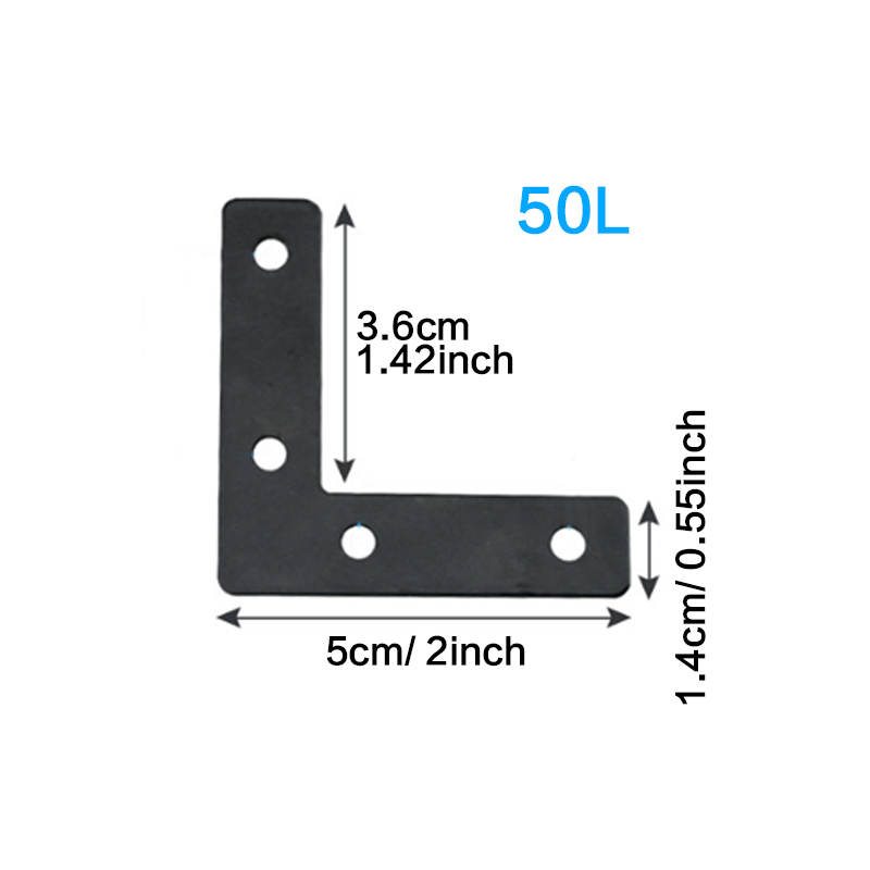 6-20개, 50mm(1.97인치) 검정색 L자형 코너 - Shelf Bracket Pair 리뷰 및 가격