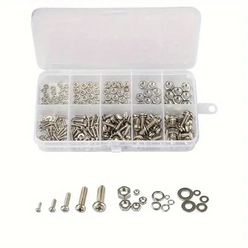 320PCS 육각 너트 및 볼트 세트 M2-M5 DIY - Furniture Home Hardware 리뷰 및 가격