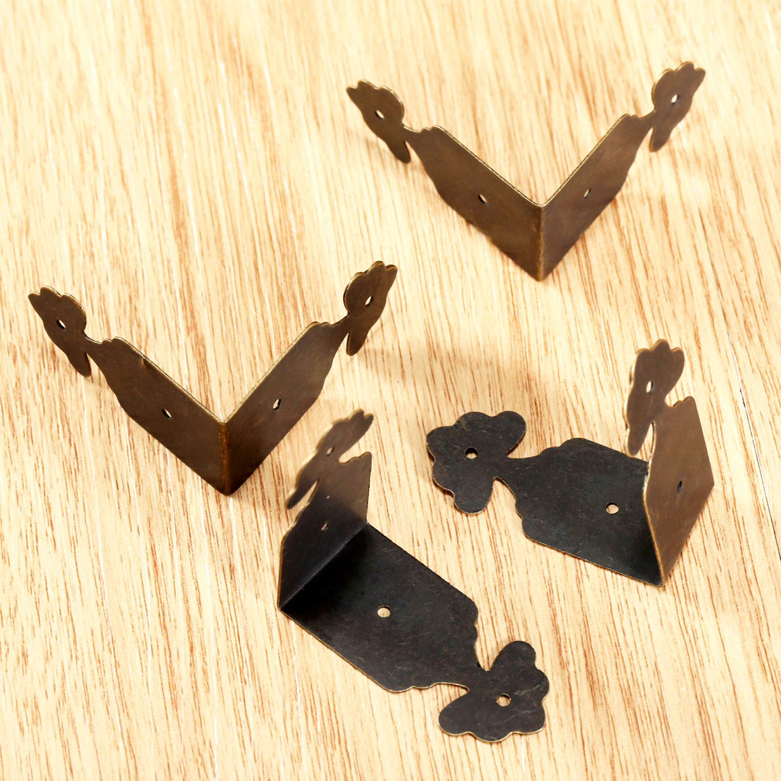 장식 코너 보호대 철 꽃 브래킷 상자 커버 책상 발 다 - Furniture Hardware Nails 리뷰 및 가격