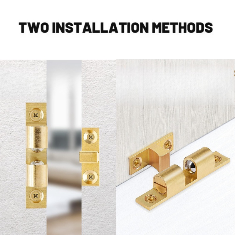 3/6pcs 캐비닛 옷장 도어 볼 캐치, 황동 더블 롤 - Furniture Home Hardware 리뷰 및 가격