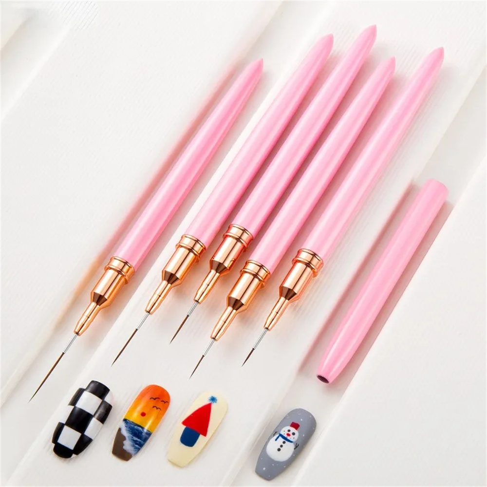 5개/1세트 네일 아트 라이너 브러쉬 롱 라인 라이너  - Furniture Hardware Nails 리뷰 및 가격